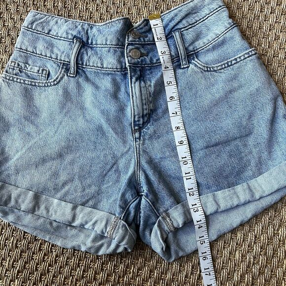 Banana Republic Vintage Style Denim Shorts Elastic Back High Rise Womens  28/6 - Picture 6 of 8